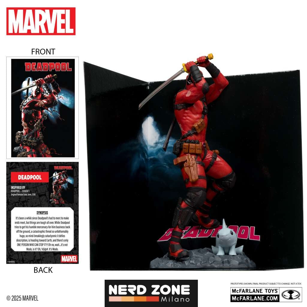 McFARLANE TOYS 2025 - Marvel Collection 1/10 Wv5 Deadpool (Deadpool #1) Figure
