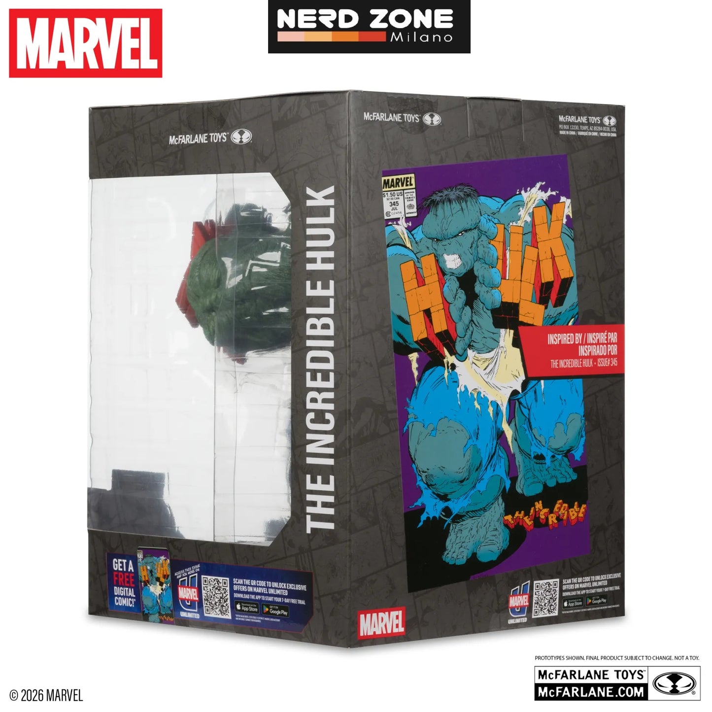 PRE ORDINE McFARLANE TOYS 2025 - Marvel Collection 1:6 The Incredible Hulk #345 Green Hulk Variant Figure