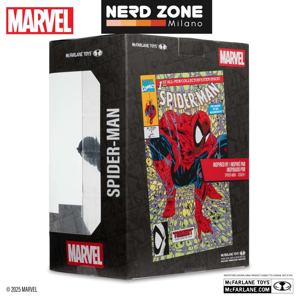 McFARLANE TOYS 2025 - Marvel Collection 1:6th Wv6 Spider-Man (Spider-Man #1 Black Suit)