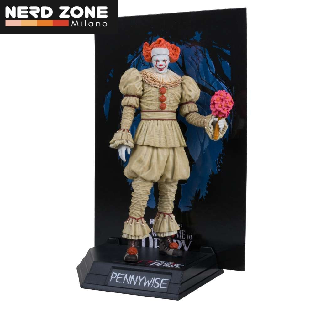 McFARLANE TOYS 2025 - Welcome To Derry - Movie Maniacs Pennywise Flashback Gold Label Posed Figure