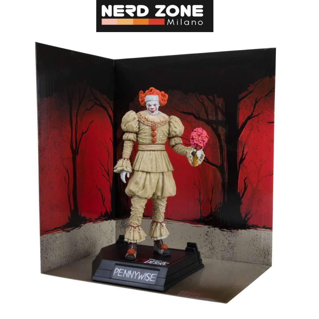 McFARLANE TOYS 2025 - Welcome To Derry - Movie Maniacs Pennywise Flashback Gold Label Posed Figure
