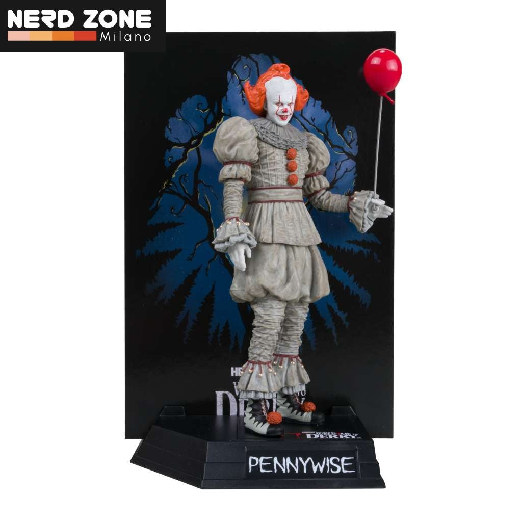 McFARLANE TOYS 2025 - Welcome To Derry - Movie Maniacs Pennywise Gold Label Posed Figure