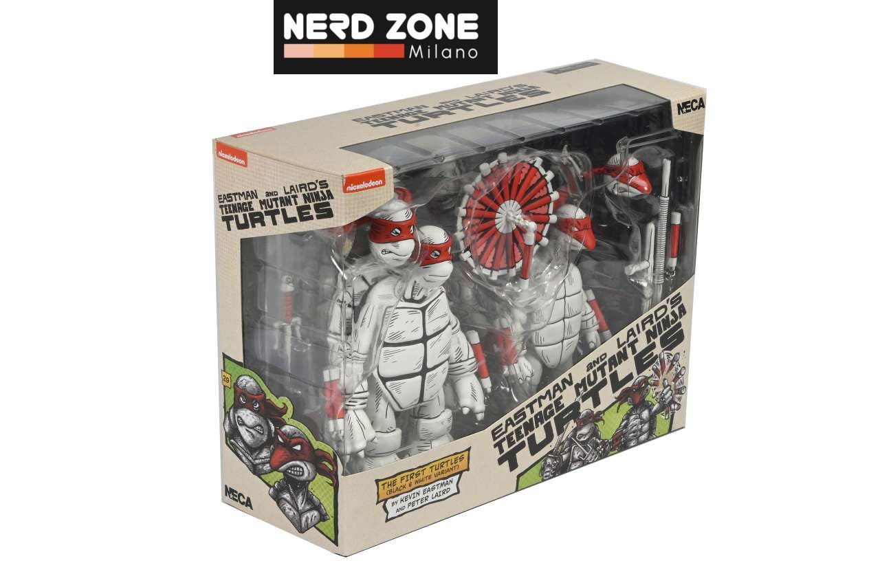 NECA - Teenage Mutant Ninja Turtles Mirage B&W First Turtles 2Pack Action Figure