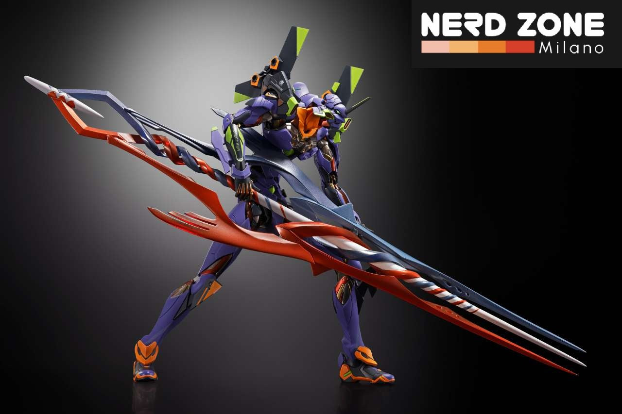 BANDAI METAL BUILD - Neon Genesis Evangelion Test Type-01 Metal Build 30th With The Spear Of Gaius