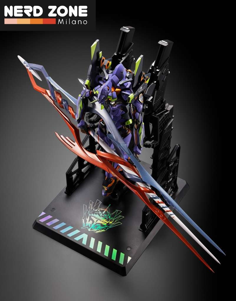 BANDAI METAL BUILD - Neon Genesis Evangelion Test Type-01 Metal Build 30th With The Spear Of Gaius