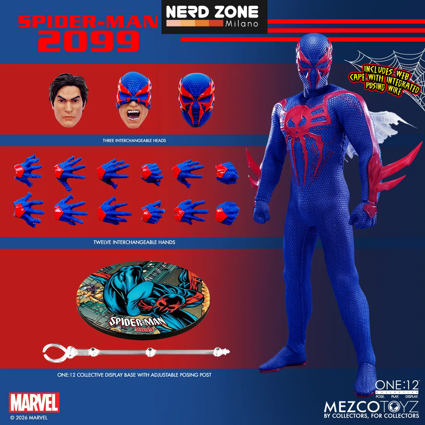 PRE ORDER - MEZCO - One 12 Collective Spider-man 2099 Af