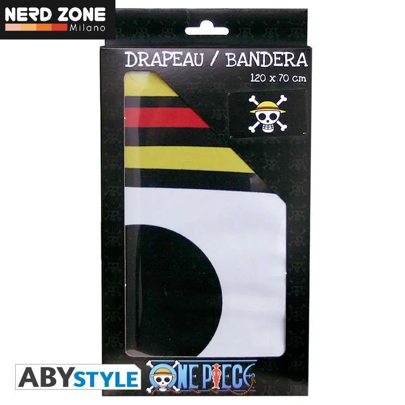 PRE ORDINE - ABYSTYLE STUDIO - One Piece Skull Luffy Flag 120 X 70 cm