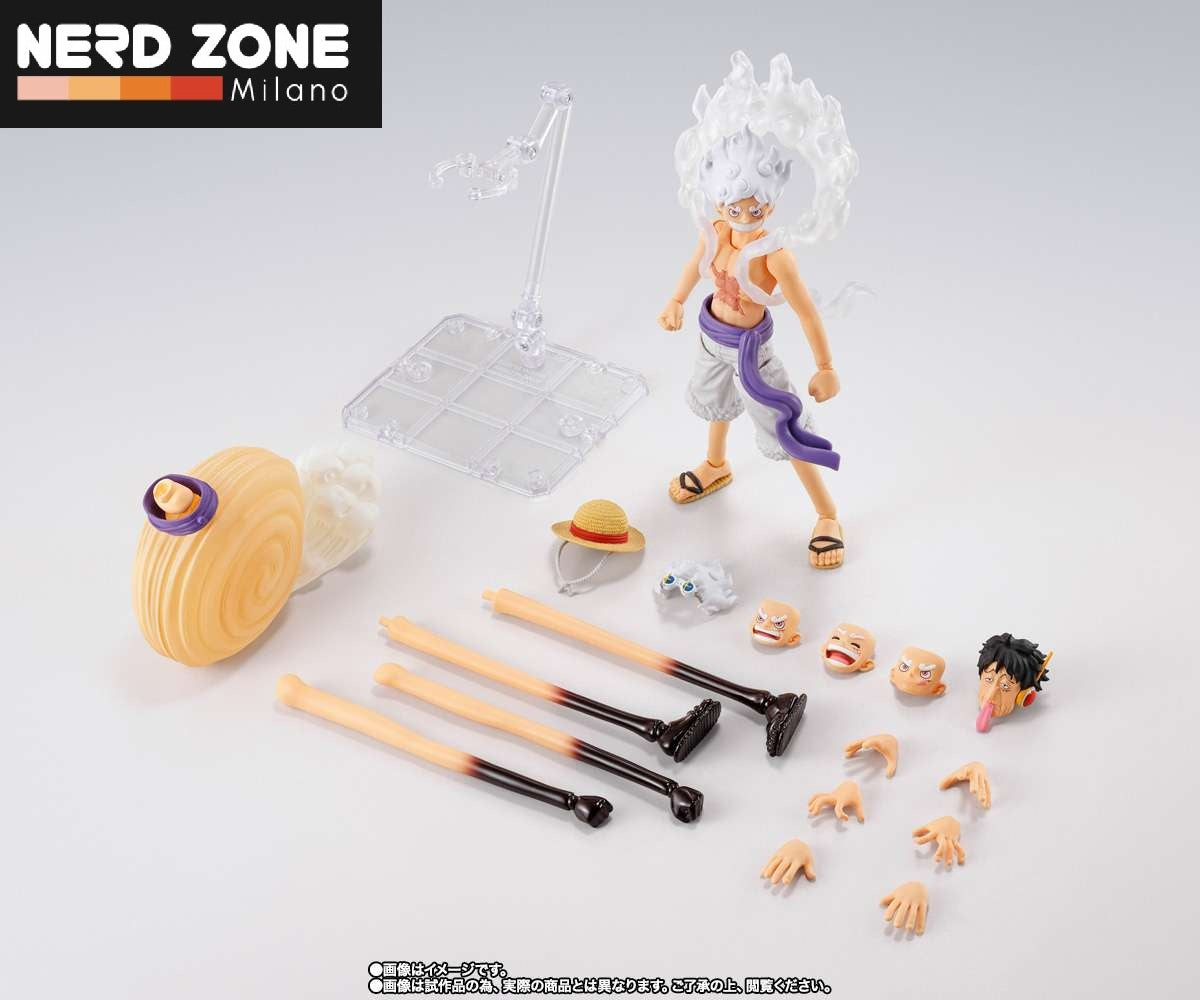 BANDAI - S.H. FIGUARTS - One Piece Monkey.D.Luffy Gear5 Future Island Egghead Shf