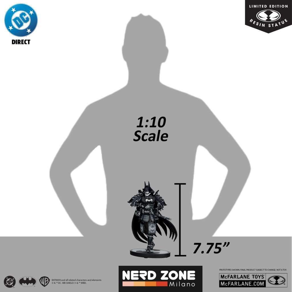 PRE ORDINE - McFARLANE TOYS 2025 - Dc Direct Batman Black & White Batman Ninja Resin Statue