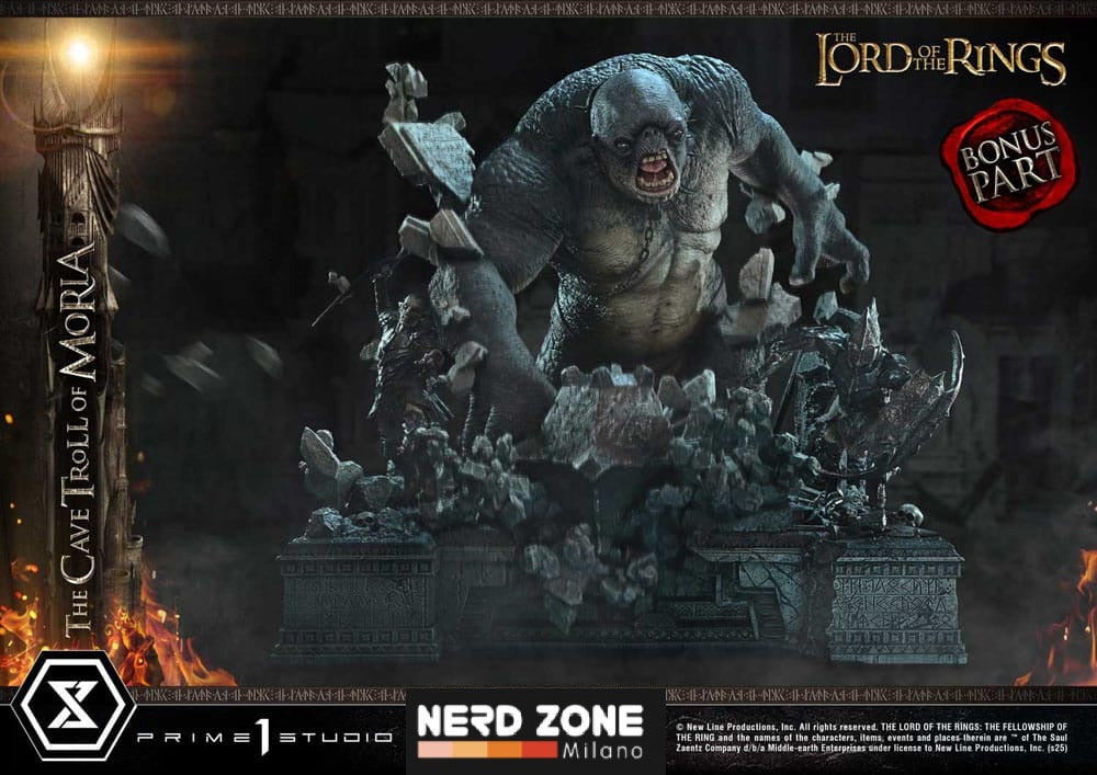 PRIME 1 STUDIO - The Lord of the Rings Premium Masterline Series Statue 1/6 Cave Troll of Moria Bonus Version 91 cm