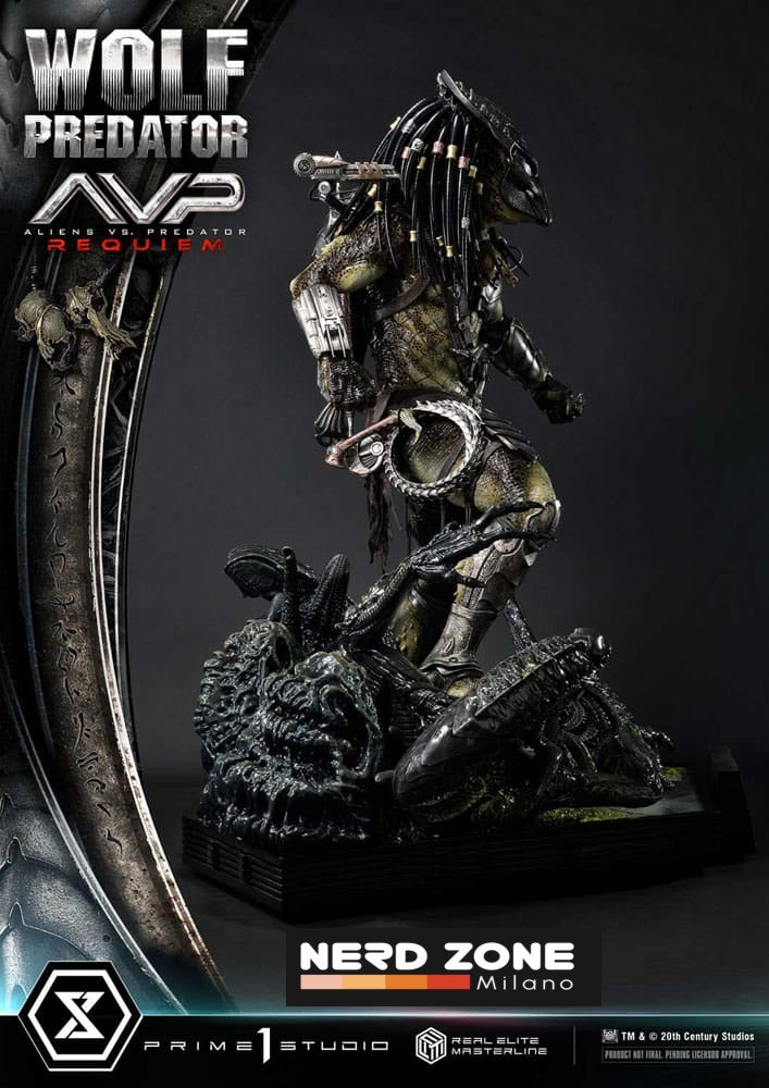PRIME 1 STUDIO - Alien vs. Predator Real Elite Masterline Series Statue 1/3 Requiem Wolf Predator 95 cm