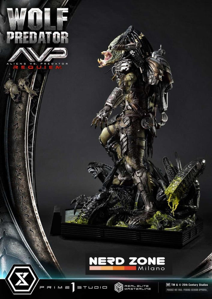 PRIME 1 STUDIO - Alien vs. Predator Real Elite Masterline Series Statue 1/3 Requiem Wolf Predator 95 cm