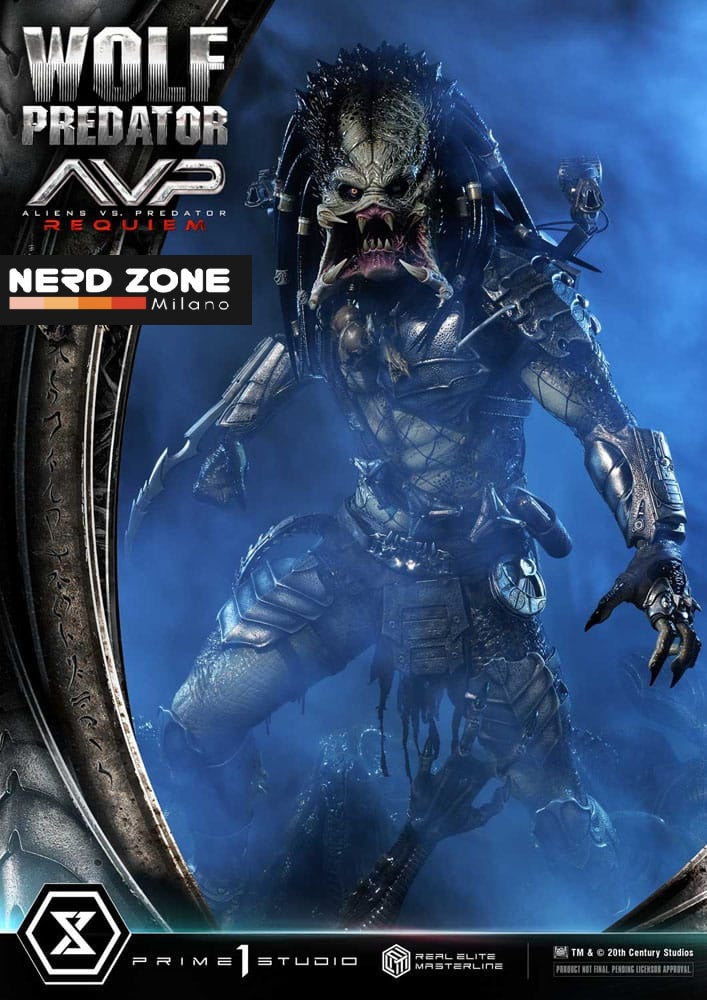 PRIME 1 STUDIO - Alien vs. Predator Real Elite Masterline Series Statue 1/3 Requiem Wolf Predator 95 cm