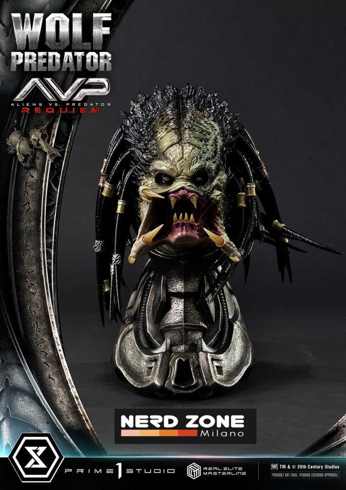 PRIME 1 STUDIO - Alien vs. Predator Real Elite Masterline Series Statue 1/3 Requiem Wolf Predator 95 cm