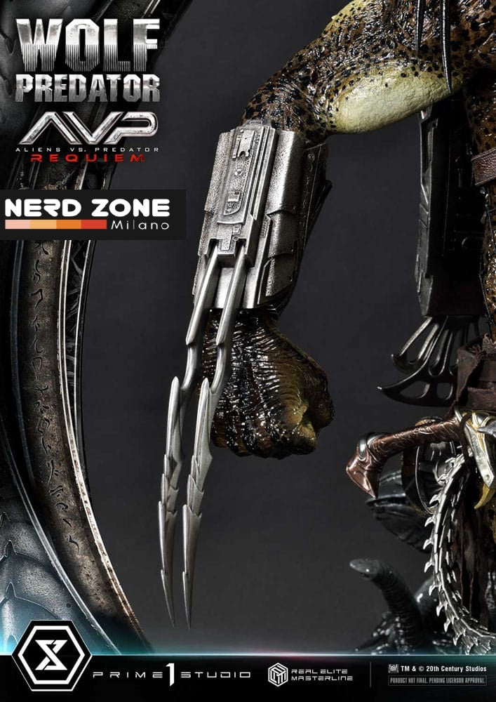 PRIME 1 STUDIO - Alien vs. Predator Real Elite Masterline Series Statue 1/3 Requiem Wolf Predator 95 cm