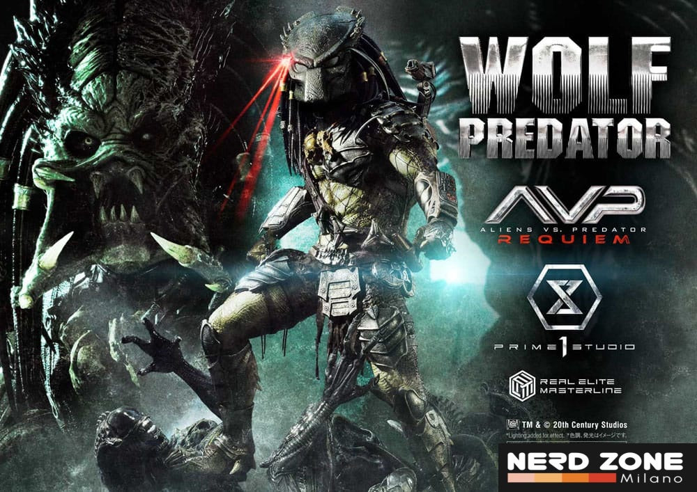 PRIME 1 STUDIO - Alien vs. Predator Real Elite Masterline Series Statue 1/3 Requiem Wolf Predator 95 cm