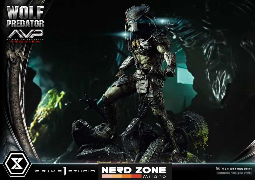 PRIME 1 STUDIO - Alien vs. Predator Real Elite Masterline Series Statue 1/3 Requiem Wolf Predator 95 cm