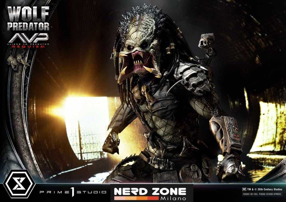 PRIME 1 STUDIO - Alien vs. Predator Real Elite Masterline Series Statue 1/3 Requiem Wolf Predator 95 cm