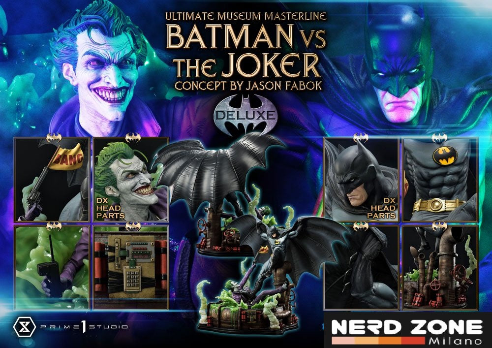 PRIME 1 STUDIO - DC Comics Statue 1/3 Batman vs. The Joker by Jason Fabok Deluxe Bonus Version 85 cm