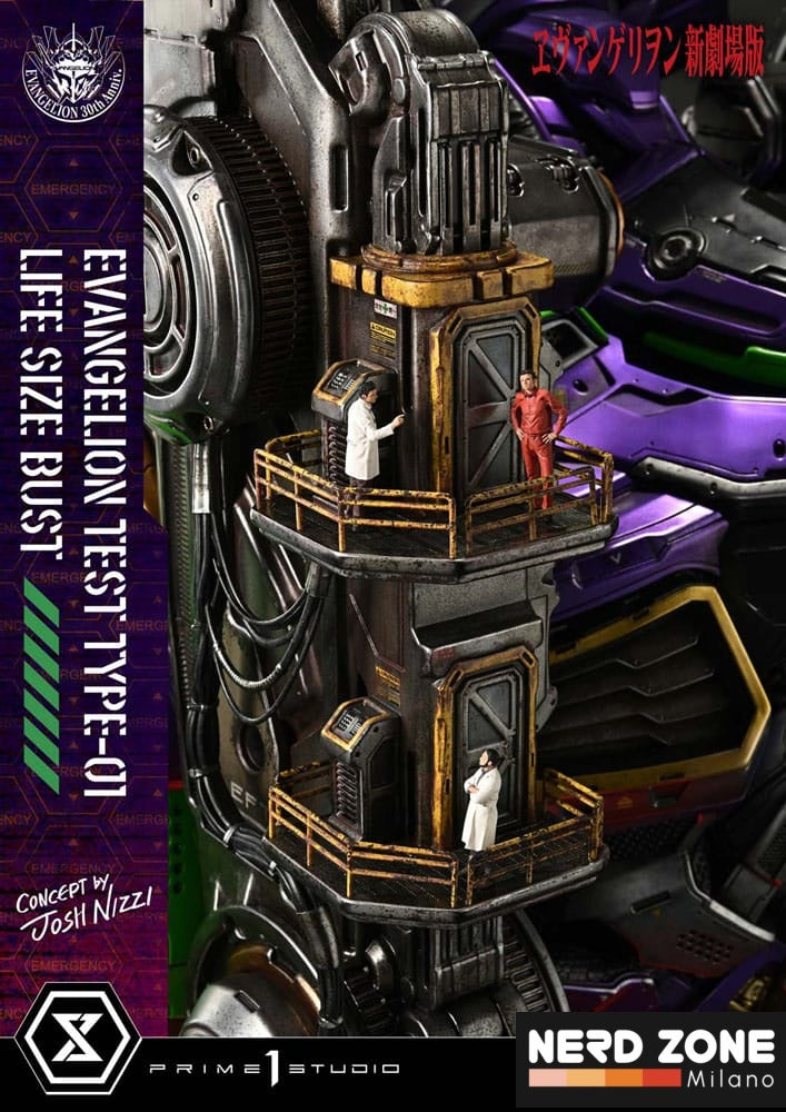 PRIME 1 STUDIO - Neon Genesis Evangelion Life Size Bust 1/1 Test Type-01 (Concept by Josh Nizzi) Bonus Ver. 86 cm
