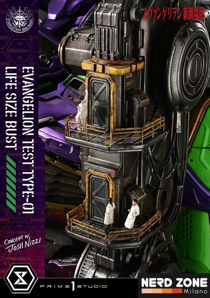 PRIME 1 STUDIO - Neon Genesis Evangelion Life Size Bust 1/1 Test Type-01 (Concept by Josh Nizzi) Bonus Ver. 86 cm