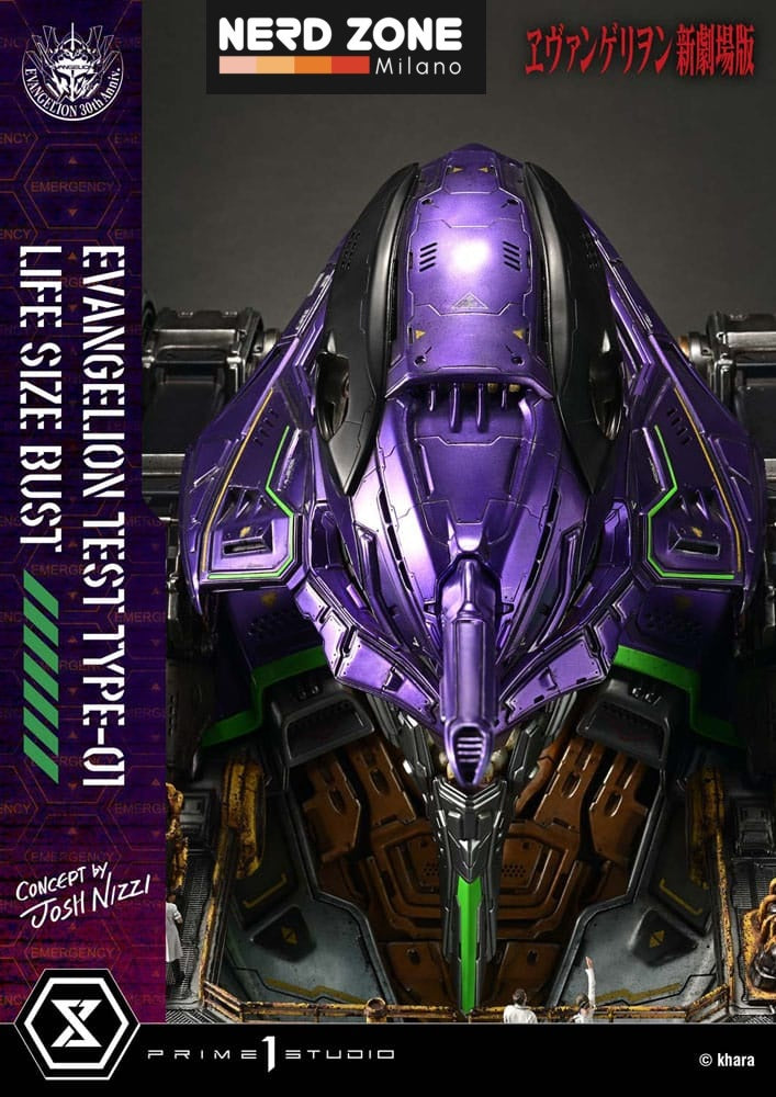 PRIME 1 STUDIO - Neon Genesis Evangelion Life Size Bust 1/1 Test Type-01 (Concept by Josh Nizzi) Bonus Ver. 86 cm
