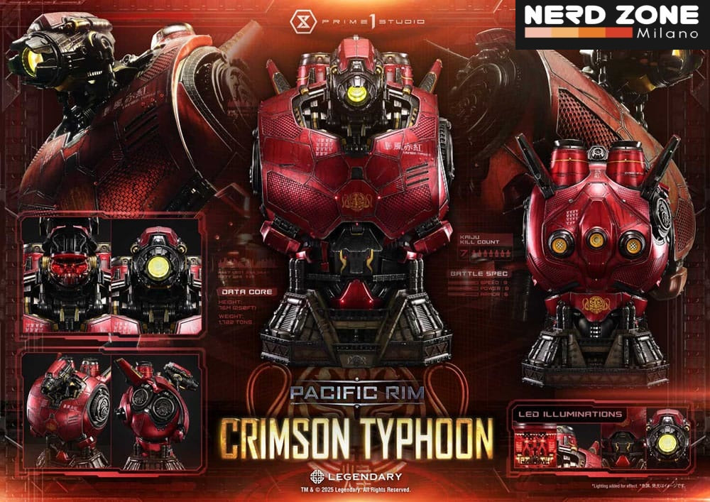 PRIME 1 STUDIO - Pacific Rim Life Size Bust 1/1 Crimson Typhoon 73 cm