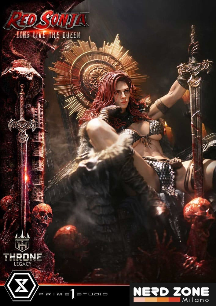 PRIME 1 STUDIO - Red Sonja Throne Legacy Collection Statue Statue 1/3 Red Sonja: Long Live the Queen 77 cm
