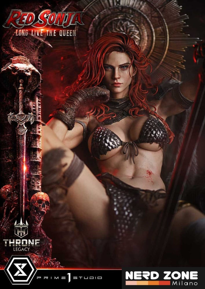PRIME 1 STUDIO - Red Sonja Throne Legacy Collection Statue Statue 1/3 Red Sonja: Long Live the Queen 77 cm