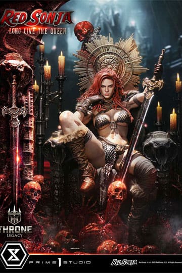 PRIME 1 STUDIO - Red Sonja Throne Legacy Collection Statue Statue 1/3 Red Sonja: Long Live the Queen 77 cm