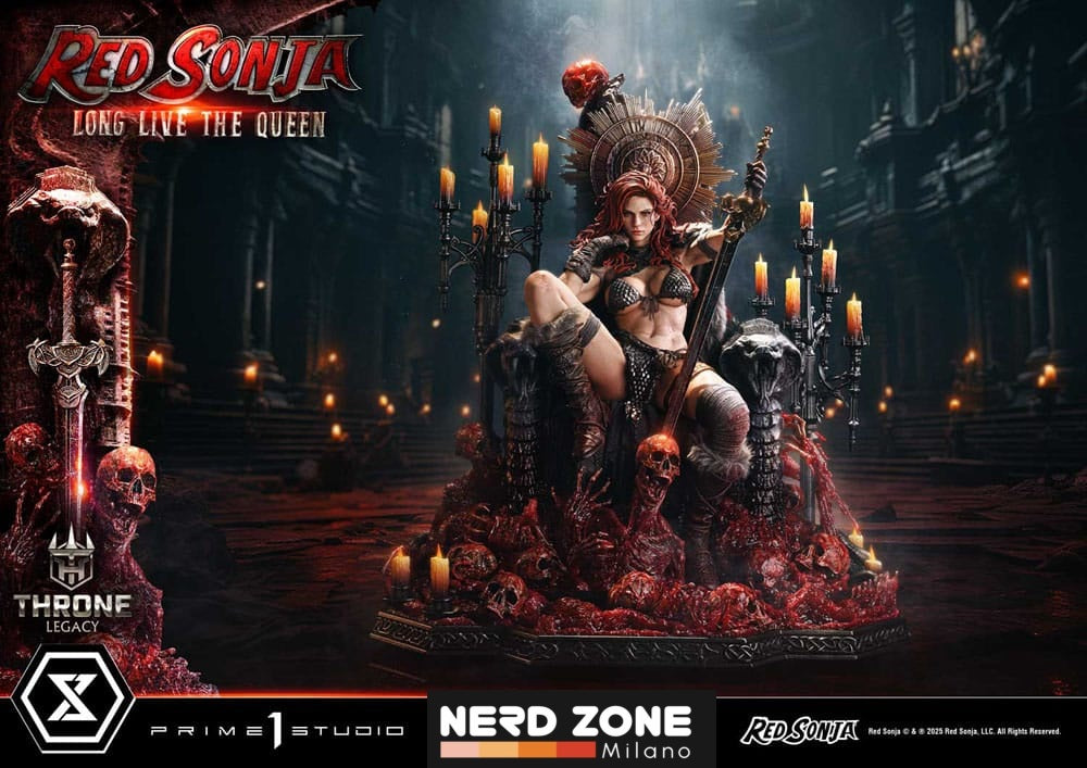 PRIME 1 STUDIO - Red Sonja Throne Legacy Collection Statue Statue 1/3 Red Sonja: Long Live the Queen 77 cm