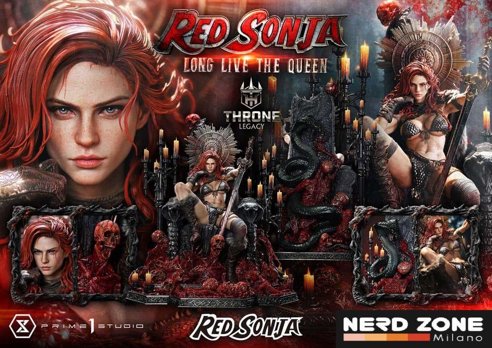 PRIME 1 STUDIO - Red Sonja Throne Legacy Collection Statue Statue 1/3 Red Sonja: Long Live the Queen 77 cm