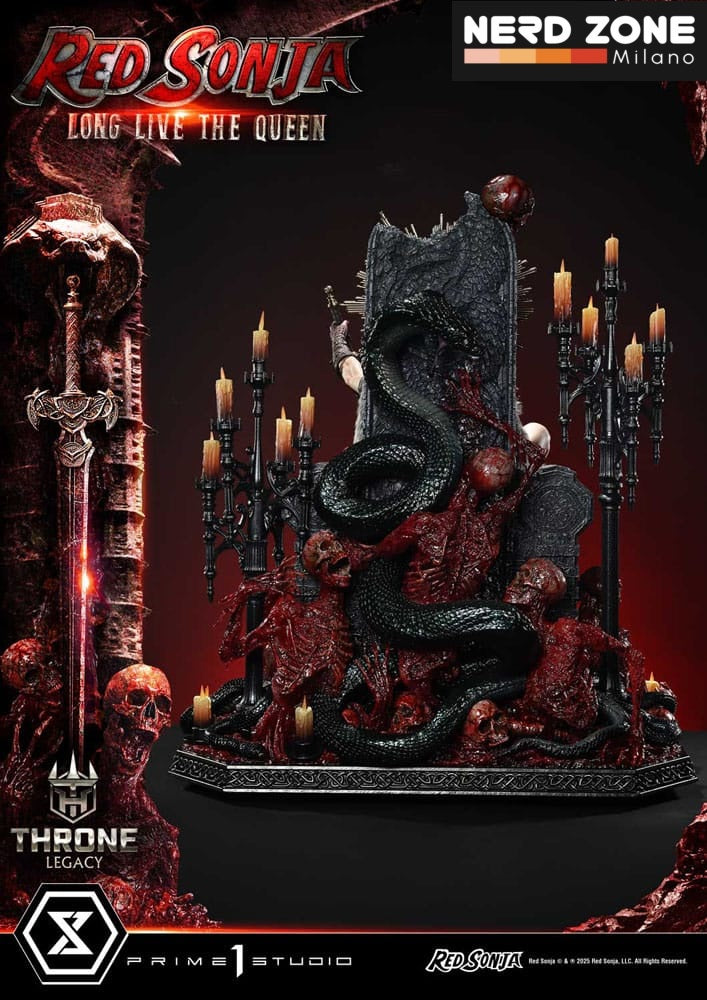 PRIME 1 STUDIO - Red Sonja Throne Legacy Collection Statue Statue 1/3 Red Sonja: Long Live the Queen 77 cm
