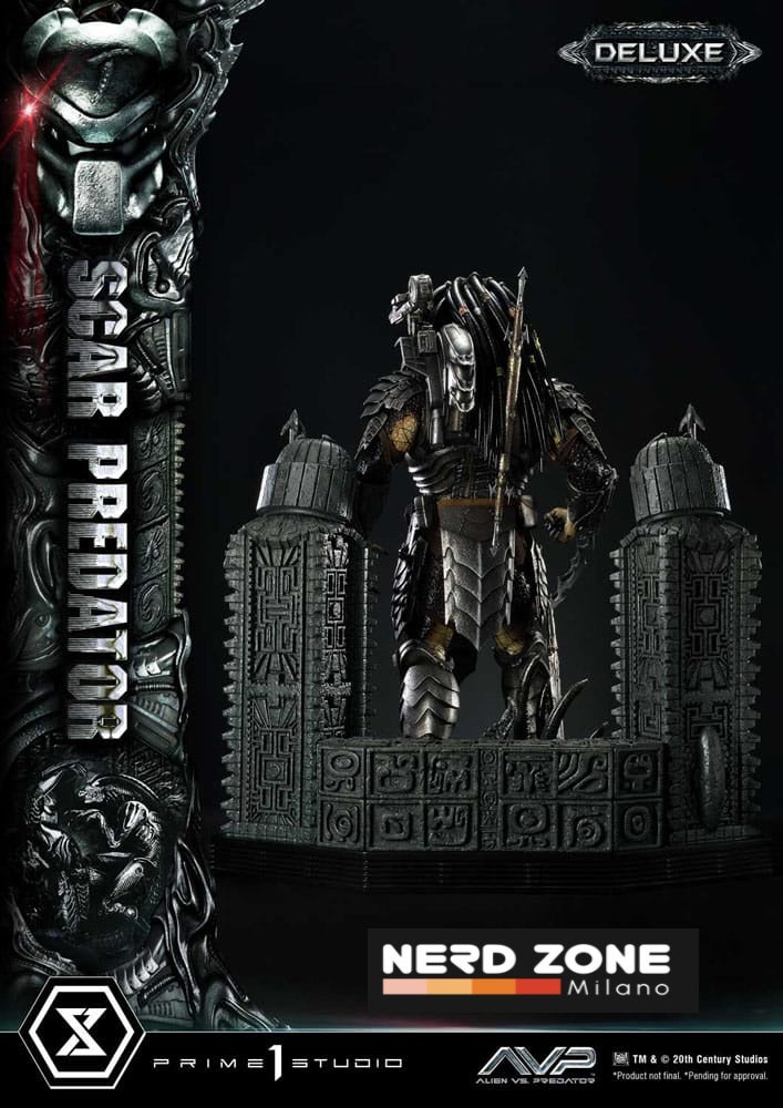 PRIME 1 STUDIO - The Alien vs. Predator Museum Masterline Series Statue 1/3 Scar Predator Deluxe Version 93 cm