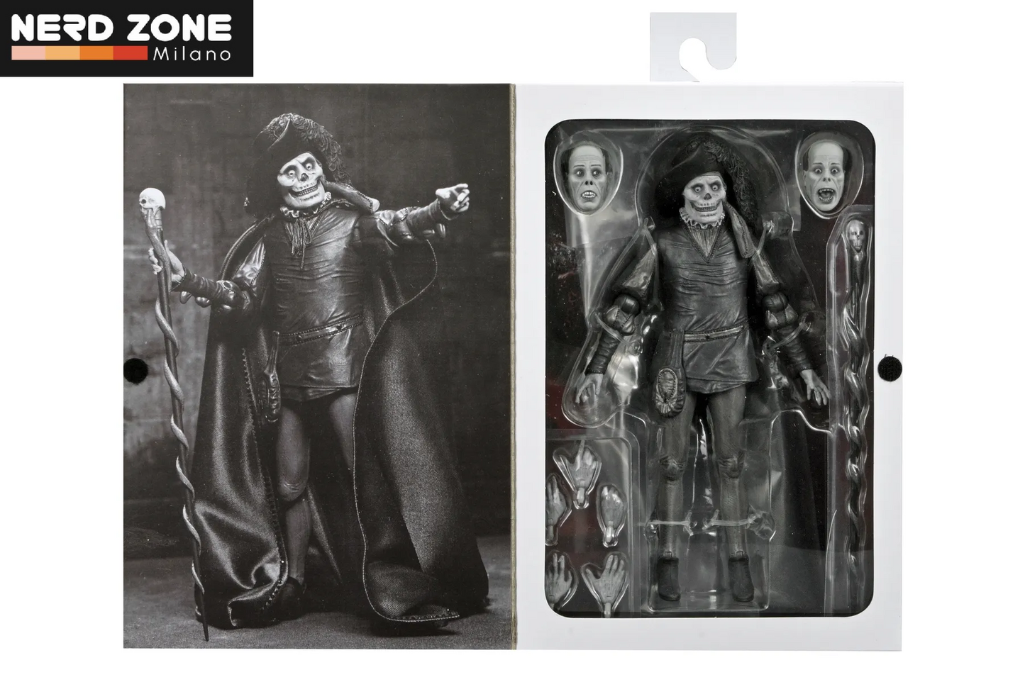 PRE ORDER - NECA - Phantom Of The Opera 1925 Masque Of The Red Death B&w Ultimate Af