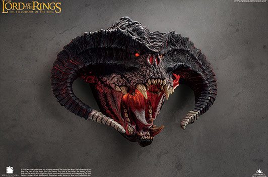 QUEEN STUDIOS -Lord of the Rings Wall Sculpture / Bust 1/1 Balrog Polda Edition Version I (Wall Mount Head) 94 cm