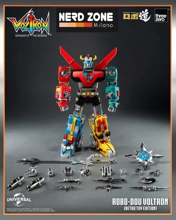 THREEZERO - Robo-Dou Voltron Retro Toy Edition Action Figure