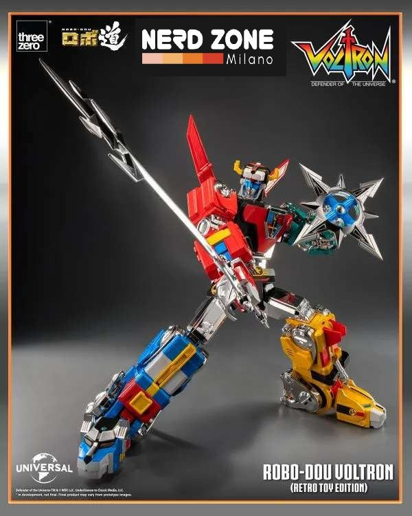 THREEZERO - Robo-Dou Voltron Retro Toy Edition Action Figure