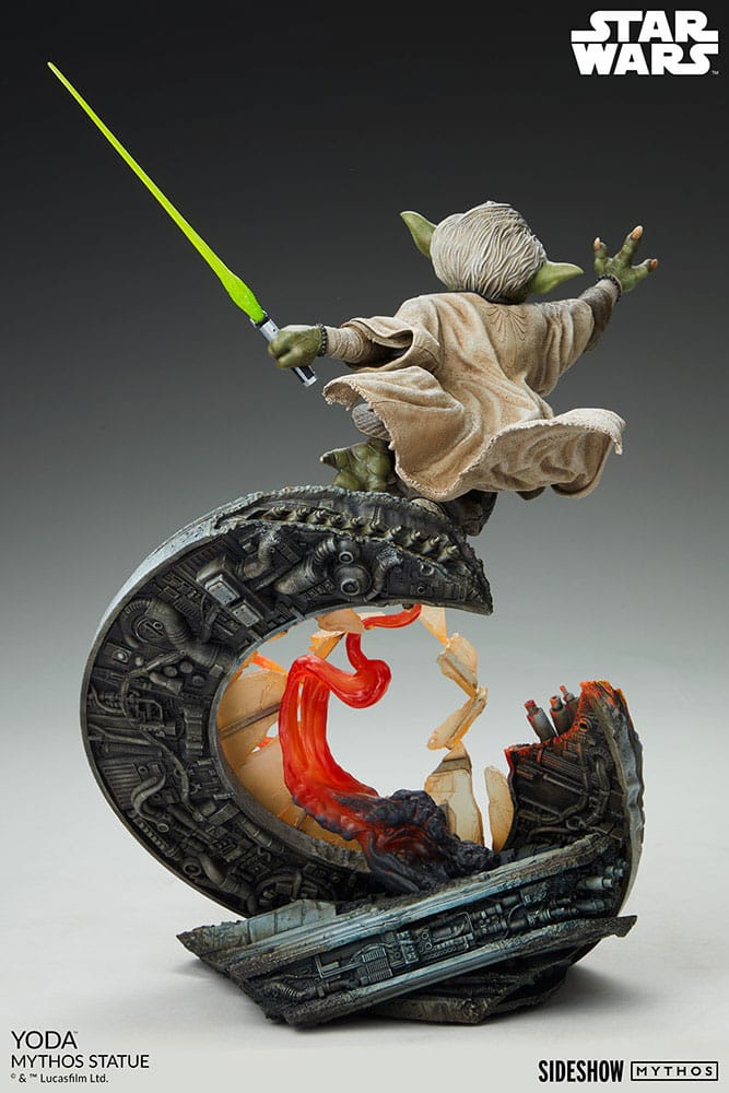 SIDEHSOW - Star Wars Mythos Statue Yoda 43 cm - Damaged packaging