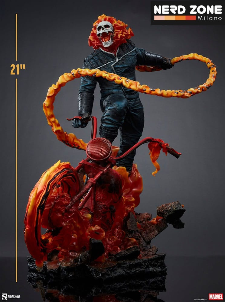 SIDESHOW - Marvel Premium Format Statue Ghost Rider (Classic Variant) 53 cm