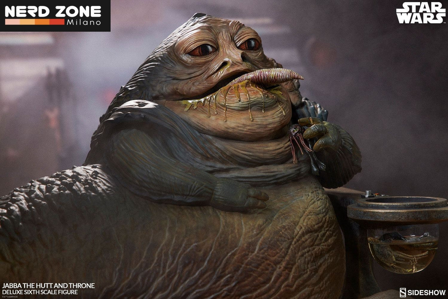 SIDESHOW - Star Wars Episode VI Action Figure 1/6 Jabba the Hutt & Throne Deluxe 34 cm