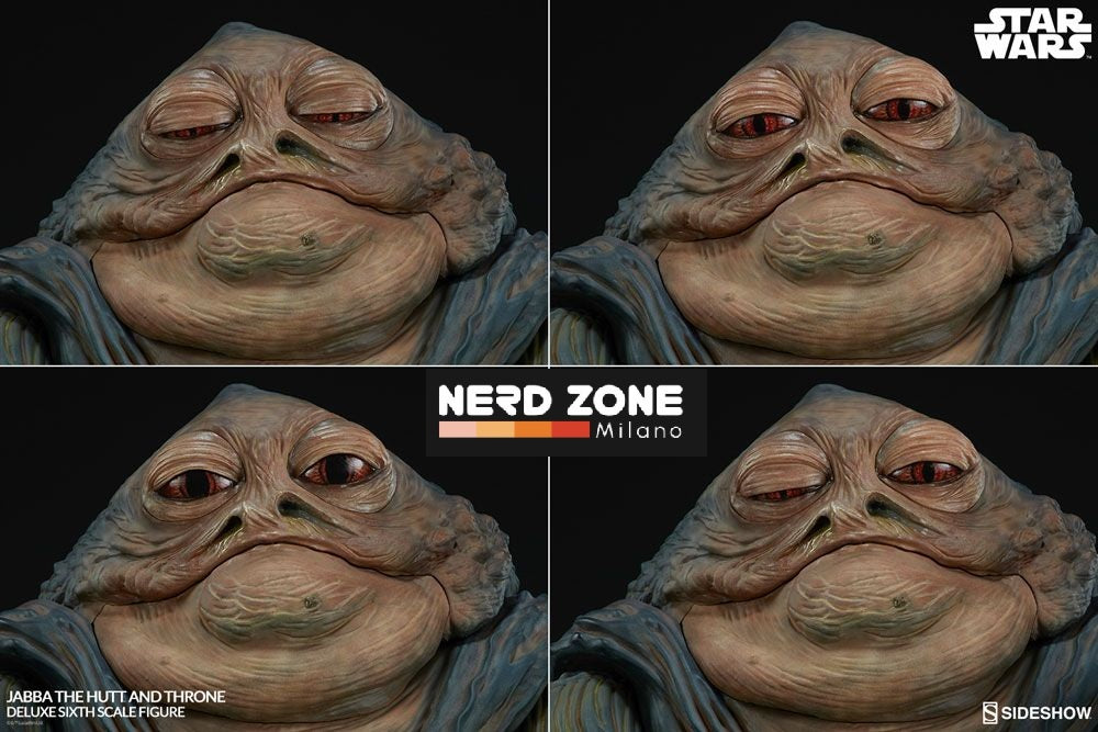 SIDESHOW - Star Wars Episode VI Action Figure 1/6 Jabba the Hutt & Throne Deluxe 34 cm