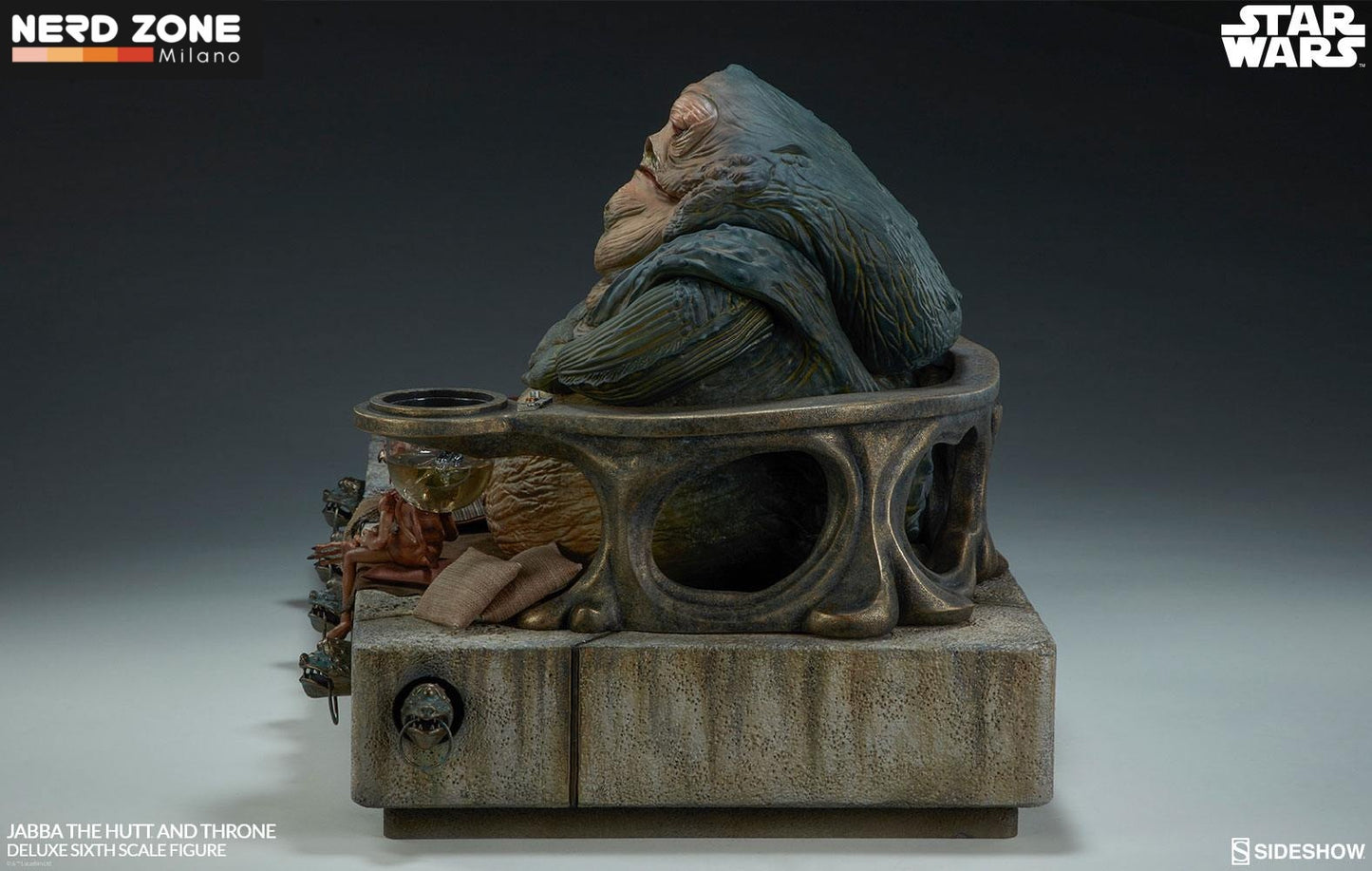 SIDESHOW - Star Wars Episode VI Action Figure 1/6 Jabba the Hutt & Throne Deluxe 34 cm