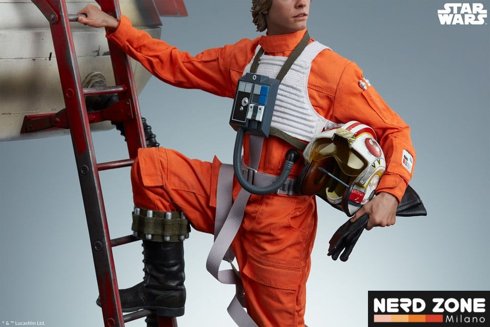 SIDESHOW - Star Wars Premium Format Statue Luke Skywalker & X-Wing: Red Five, Standing By 76 cm