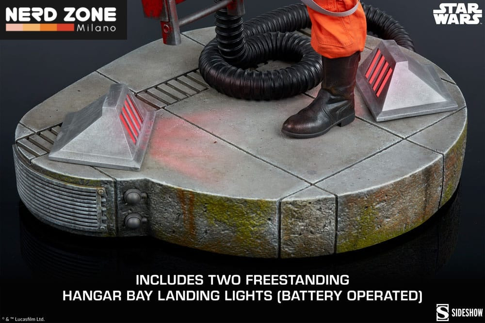 SIDESHOW - Star Wars Premium Format Statue Luke Skywalker & X-Wing: Red Five, Standing By 76 cm