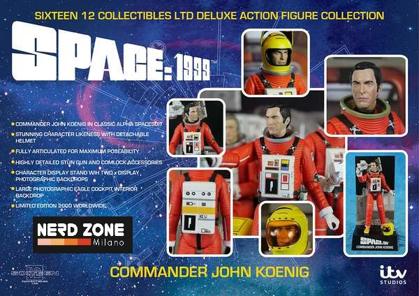 SIXTEEEN 12 - Space 1999 Comm.Koenig Alpha Laser Action Figure
