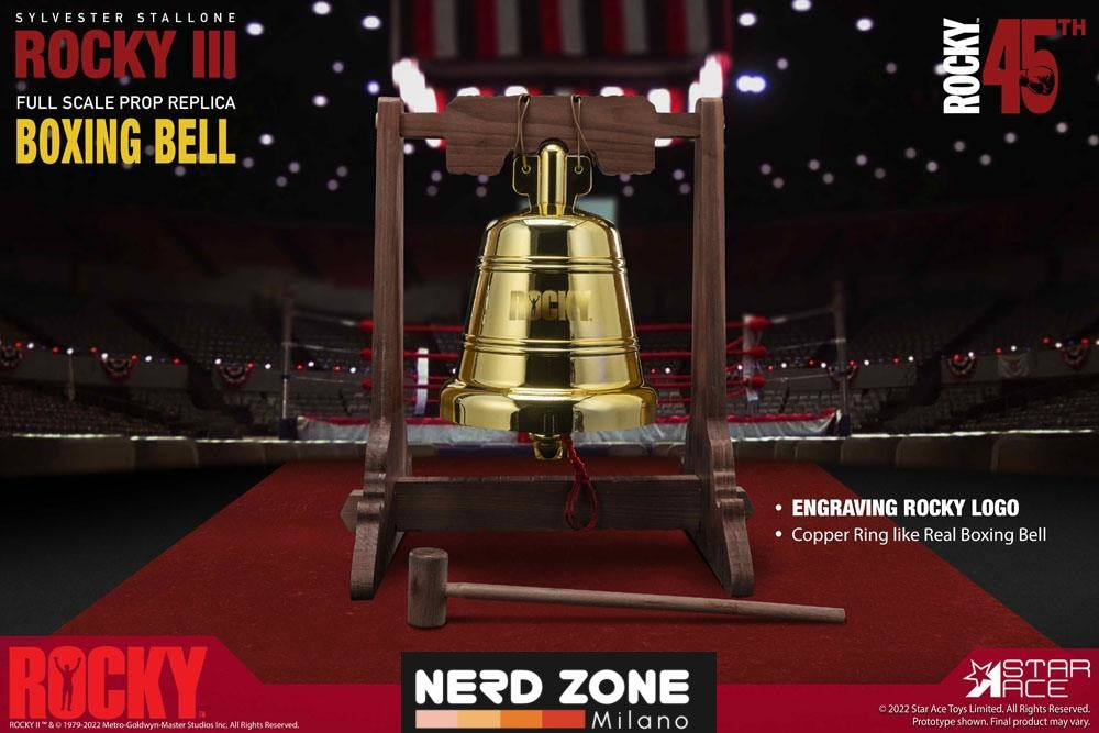 STAR ACE - Rocky III Replica 1/1 Boxing Bell 30 cm (Campana Rocky)