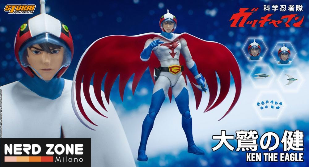 STORM COLLECTIBLES - Gatchaman Action Figure 1/12 Ken the Eagle 18 cm