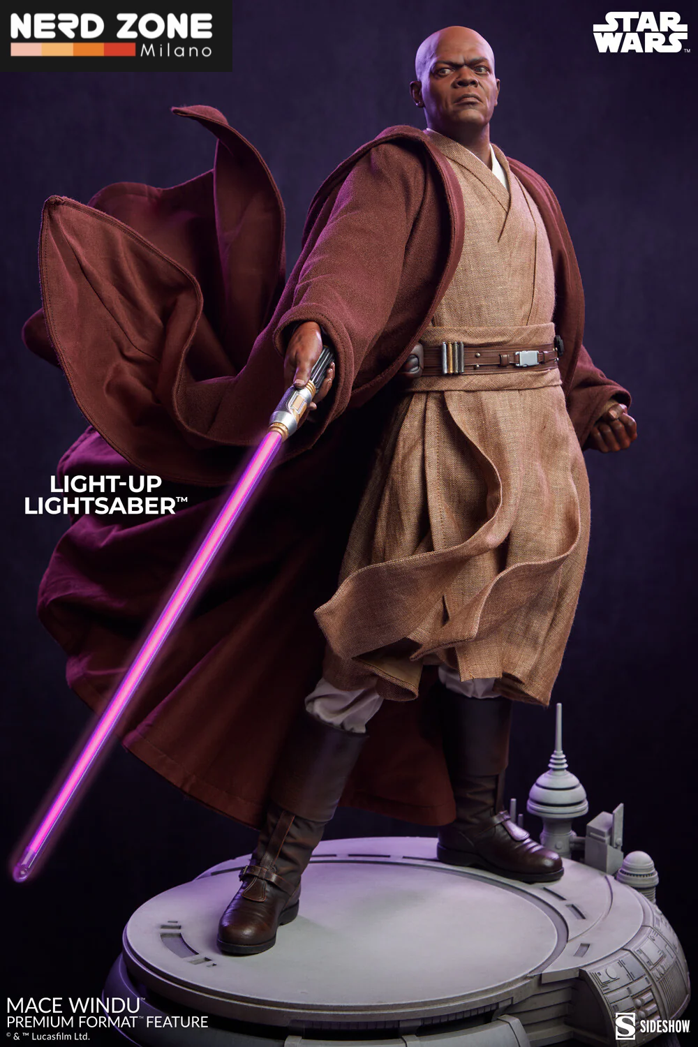 SIDESHOW – Star Wars: Revenge of the Sith – Mace Windu Premium 1:4 Scale Statue