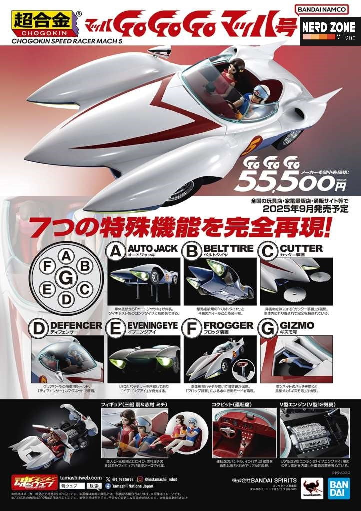 BANDAI - CHOGOKIN Speed Racer Mach5